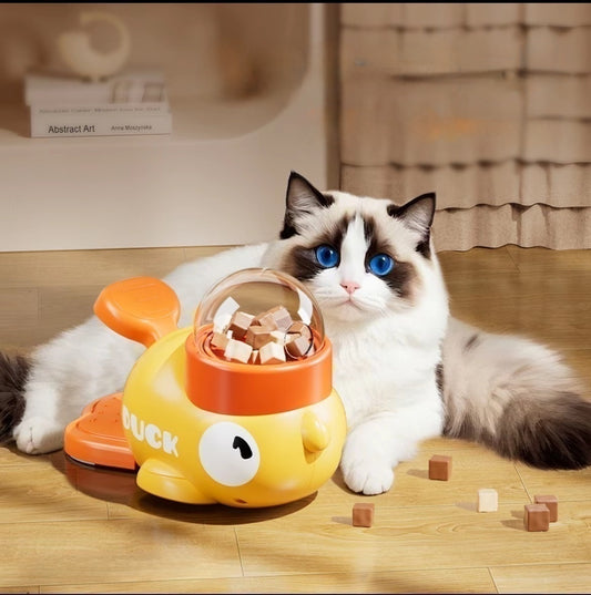 Interactive Duckie Treat Dispenser — Durable Puzzle Toy for Cats & Dogs