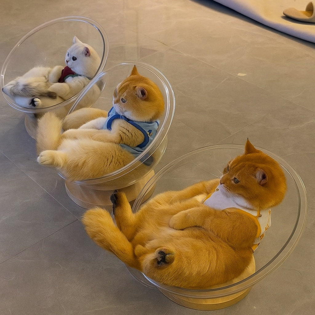 ClearView Cat Capsule – Sleep & Play in One