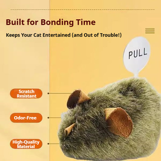 Interactive Mouse Toy – Touch-Activated with Realistic Squeak