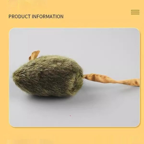 Interactive Mouse Toy – Touch-Activated with Realistic Squeak