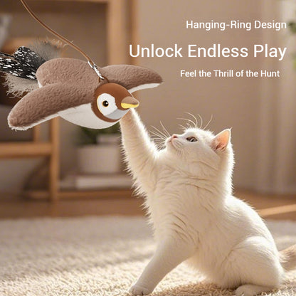 ChirpFly Rechargeable Interactive Bird Toy for Cats