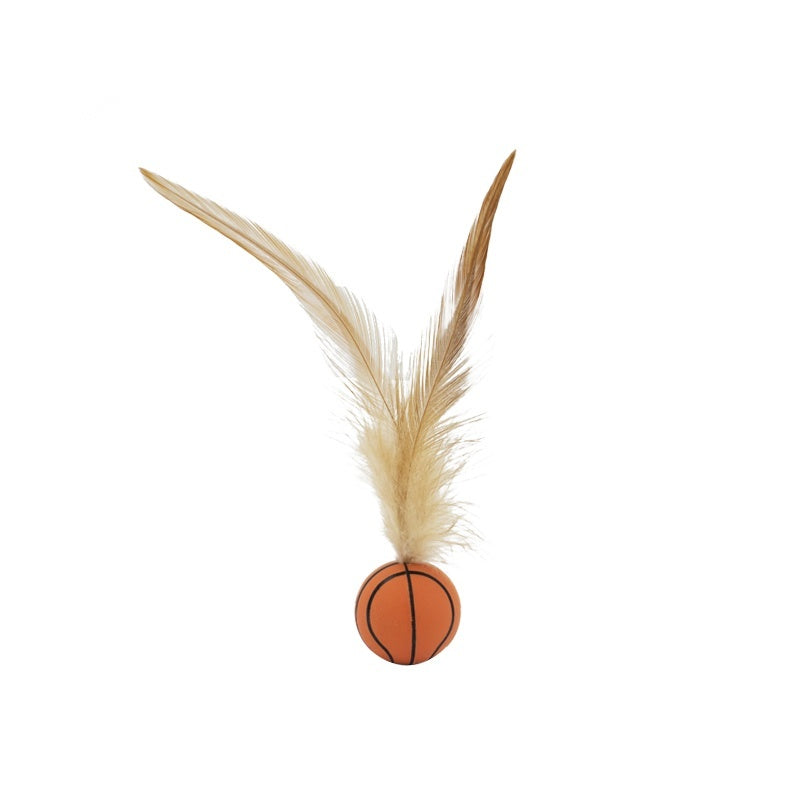 Feather Bounce Balls - Cat Toys for Jump, Chase & Play