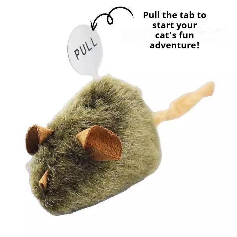 Interactive Mouse Toy – Touch-Activated with Realistic Squeak